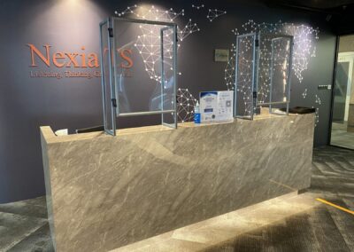 Sneeze Guard for Reception Desk