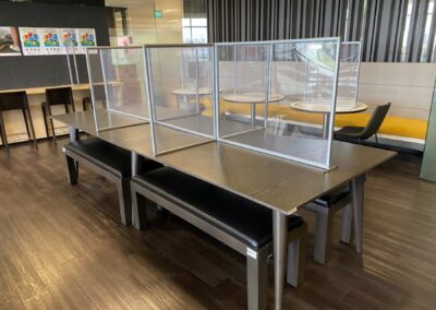 Sneeze Guards for Meeting Tables