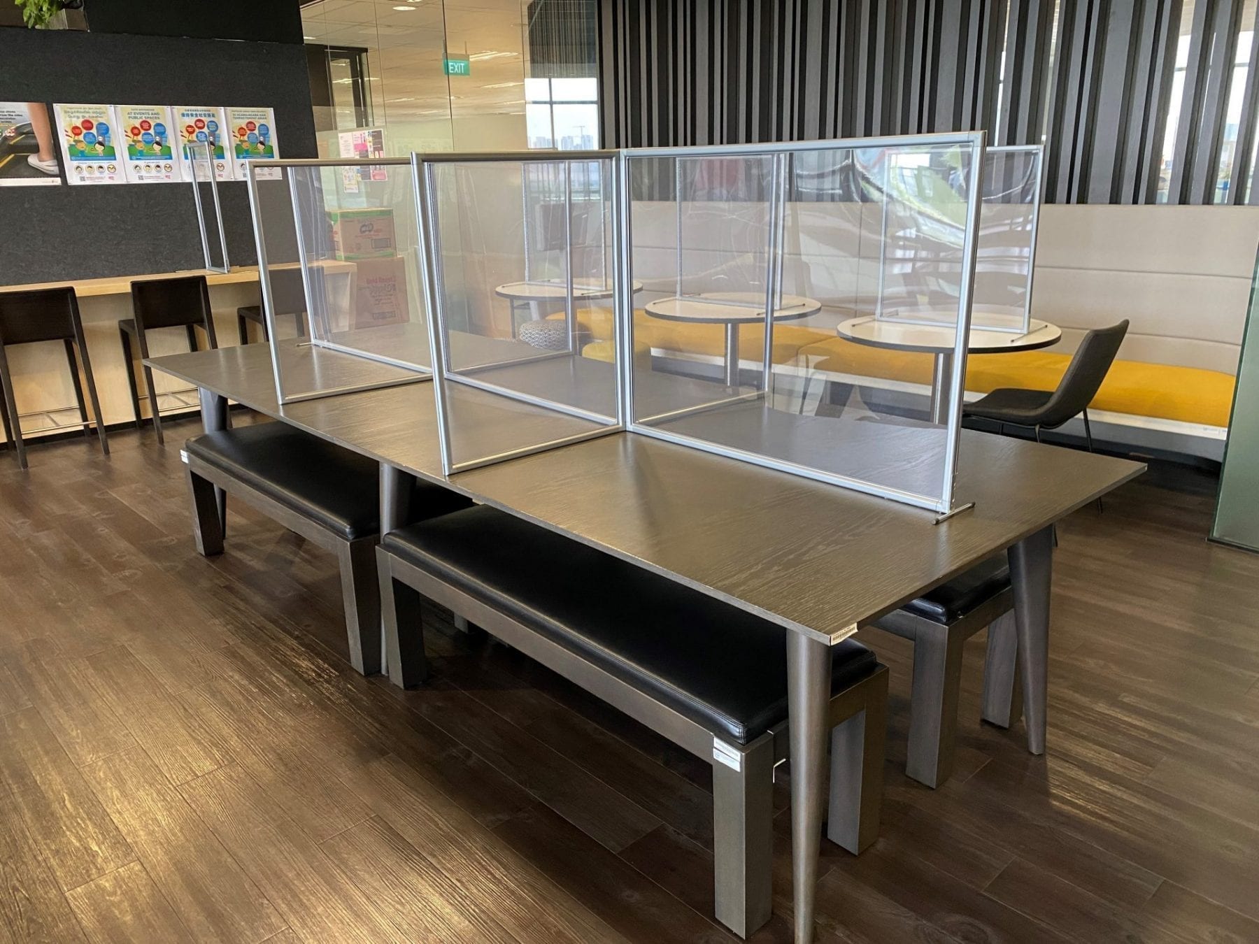 Sneeze Guards for Meeting Tables