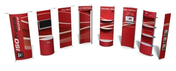 Exhibition Stand Rental: ISOframe Wave Backdrop Rental Module Options