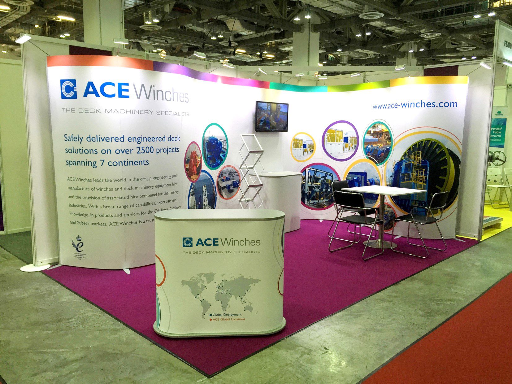 Exhibition Stands made from ISOframe Wave & Mark Bric Display