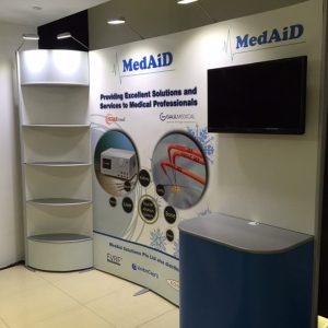 ISOframe Wave Flexible and Modular Exhibition Stand