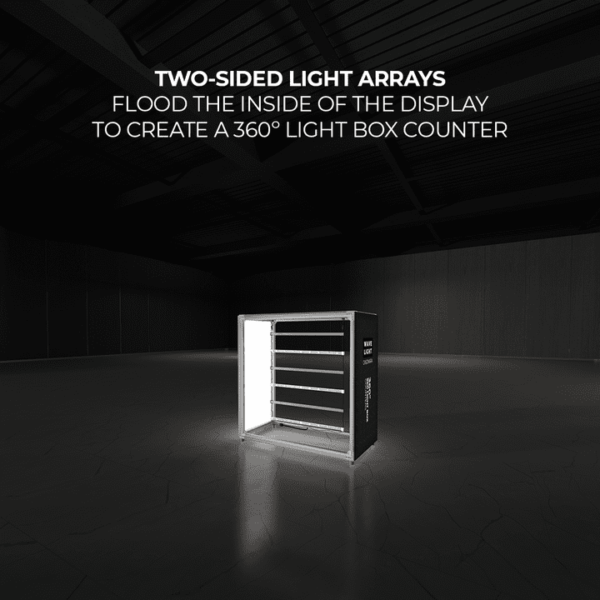 Casonara Backlit Counter: 1mW x 0.5mD x 1.05mH - Image 2