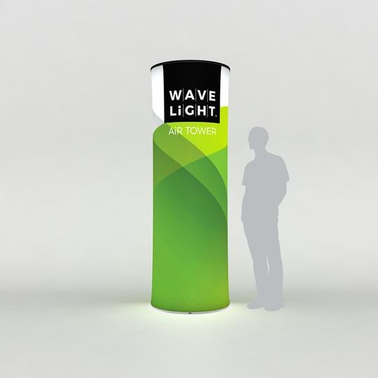 WaveLight Air Backlit Inflatable Tower: 2.3mH, Circular - Image 4