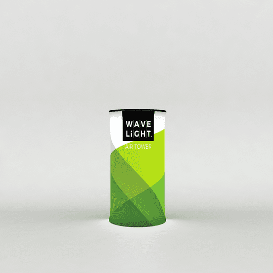 WaveLight Air Backlit Inflatable Tower: 1.5mH, Circular