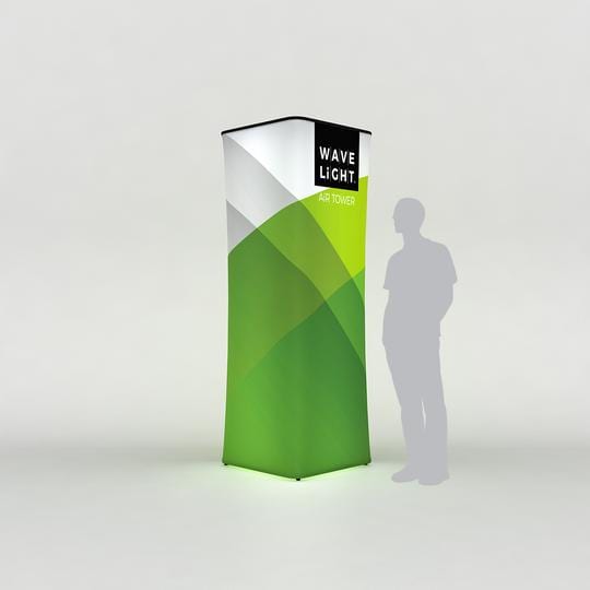 WaveLight Air Backlit Inflatable Tower: 2.3mH, Square - Image 4