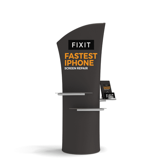 Brandcusi Fabric Banner Stand: Angled