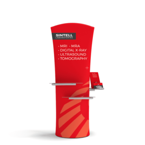 Brandcusi Fabric Banner Stand: Curved