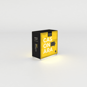 Casonara Backlit Counter: 1mW x 0.5mD x 1.05mH
