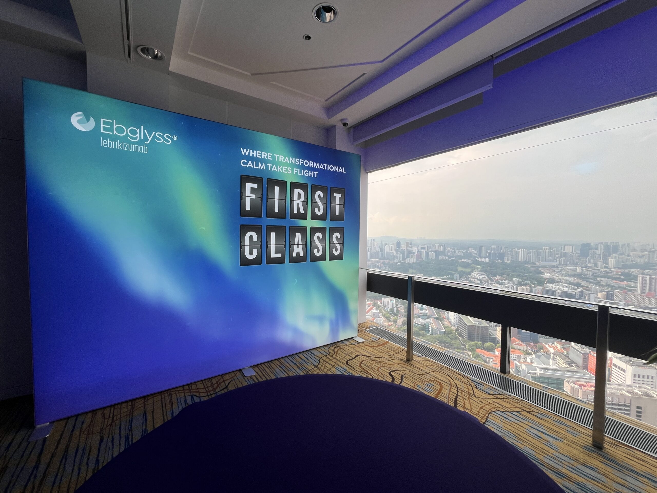 SEG fabric graphic fitted to Enliten lightbox frame