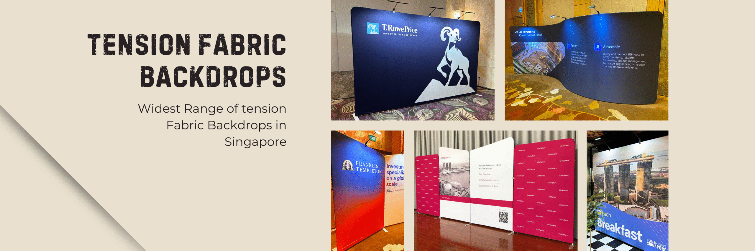 Tension-fabric Backdrop Display at Exhibition Booth